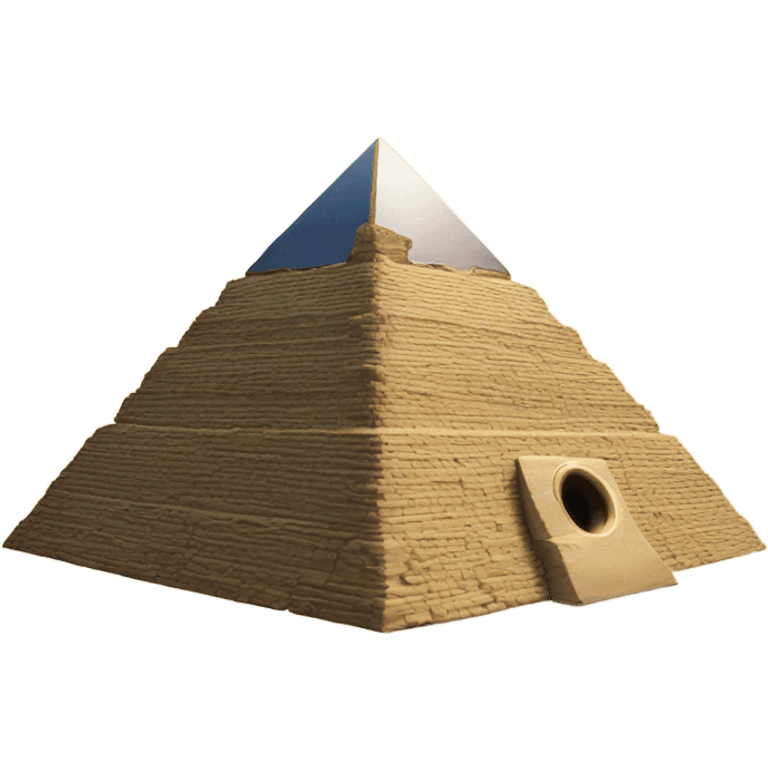 Vinyl record on Egypt pyramid emoji