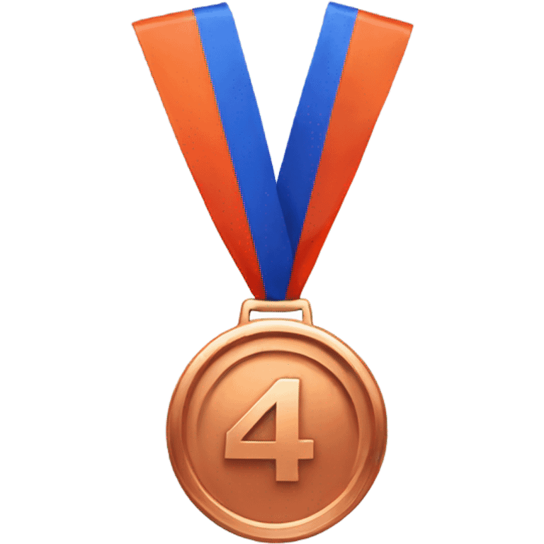 Copper 4th place medal with discord emoji style emoji