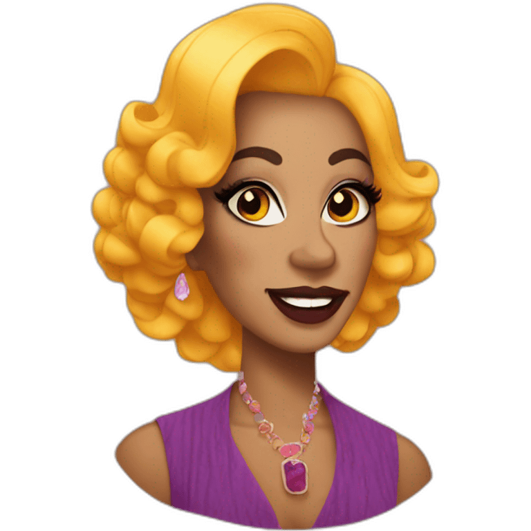 Fall themed drag queen emoji