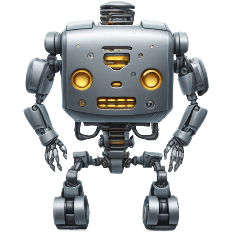 robot with 6 pack emoji