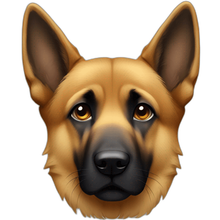 german sheperd sad emoji