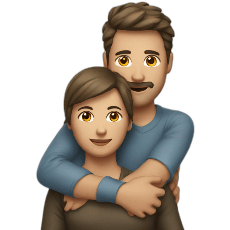 man carrying woman over his shoulder emoji