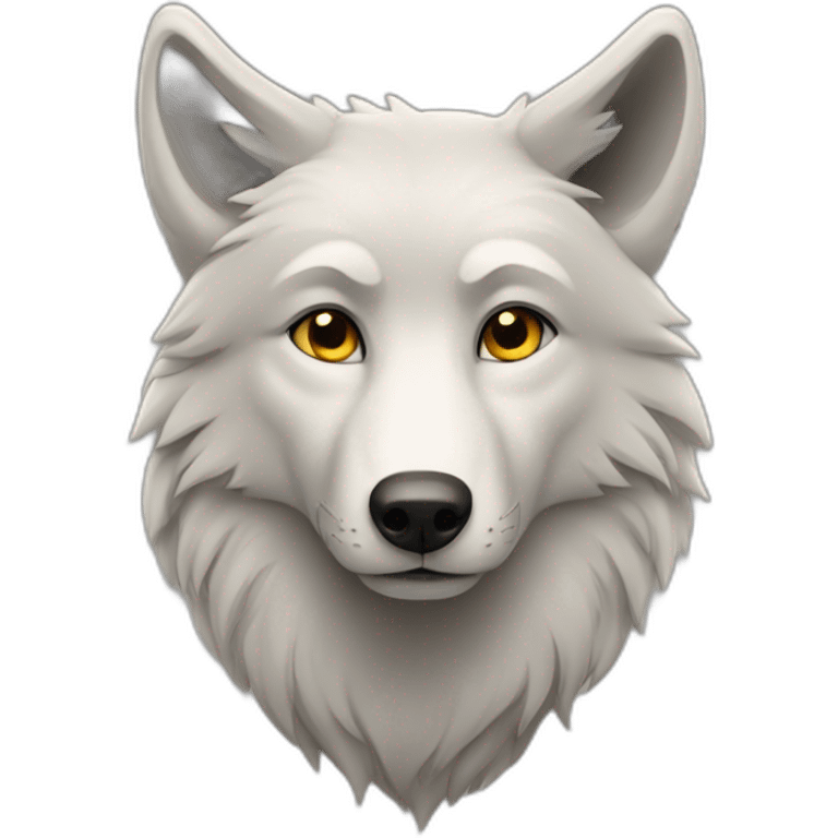 Un loup amoureux  emoji