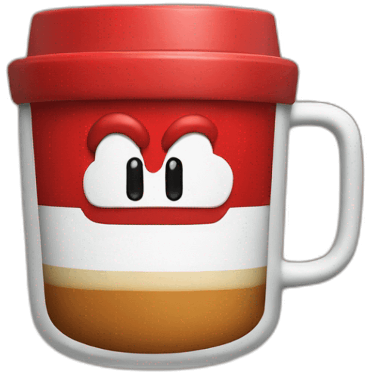 mario drink coffe emoji