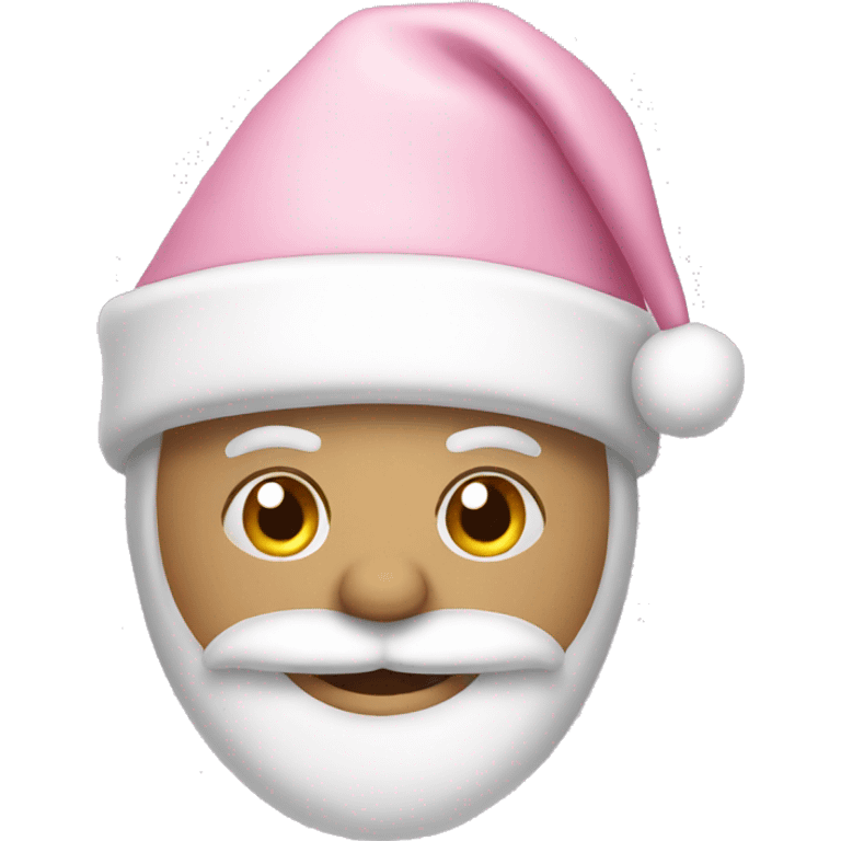 Light pink Santa hat emoji