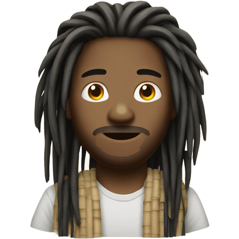 guy with reed dreads emoji