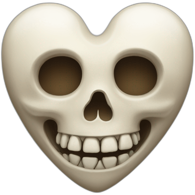 heart shaped skull emoji