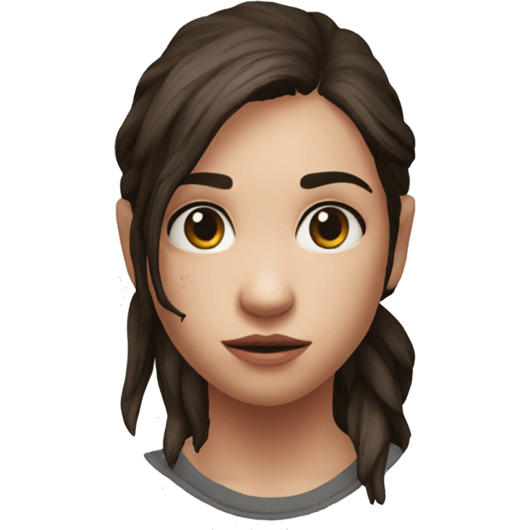 Ellie the last of us red t-shirt emoji