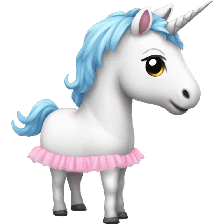 unicorn wearing a tutu emoji