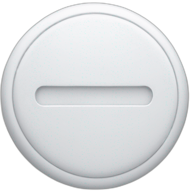 scored white round tablet of medicine emoji