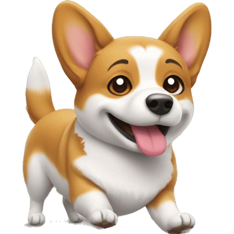 Twerking corgi emoji