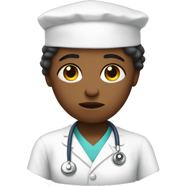 Miserable nursing student emoji