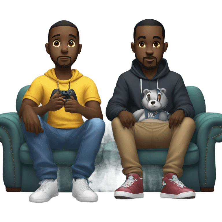 T diddy and tee grizzly playing fortnite together emoji