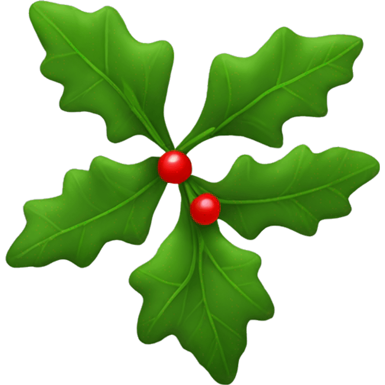 Mistletoe with ribbon emoji