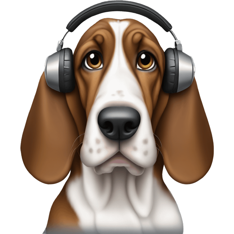 DJ Basset hound emoji