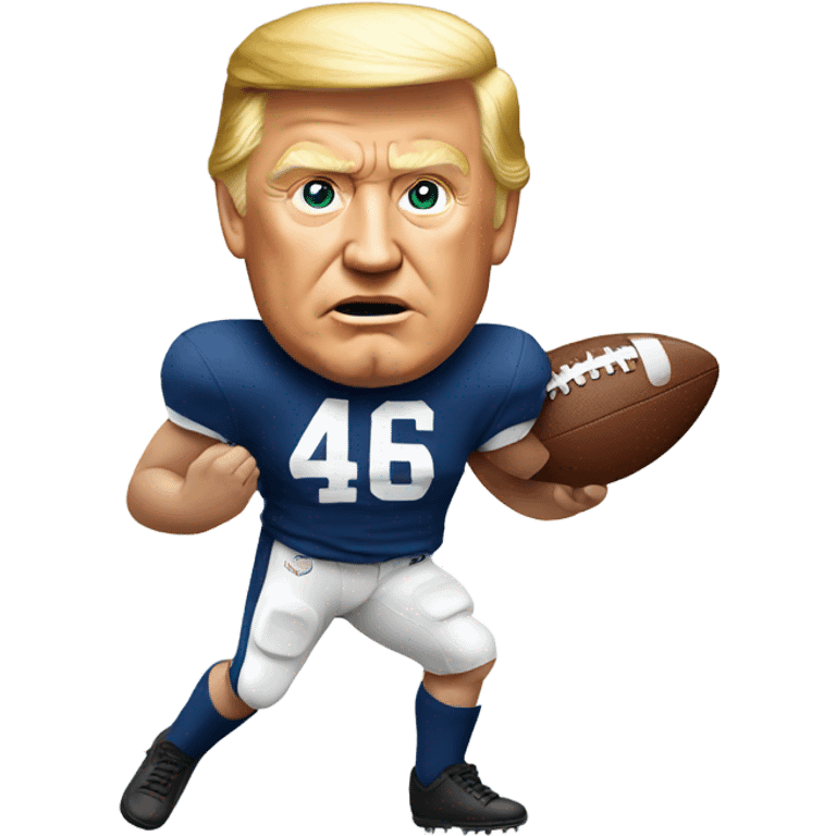 Trump playing football  emoji