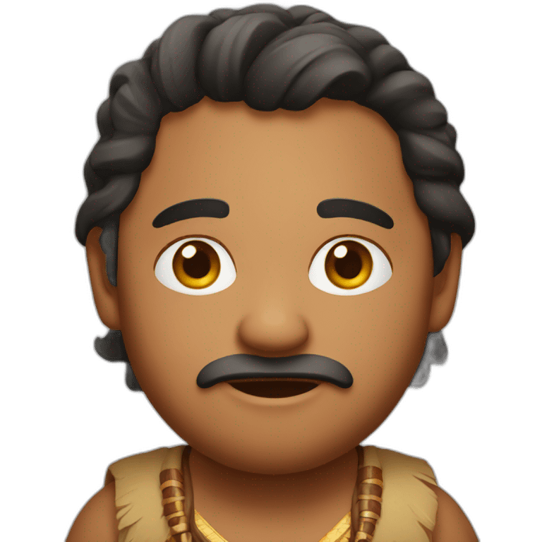 a bit fat  indian emoji