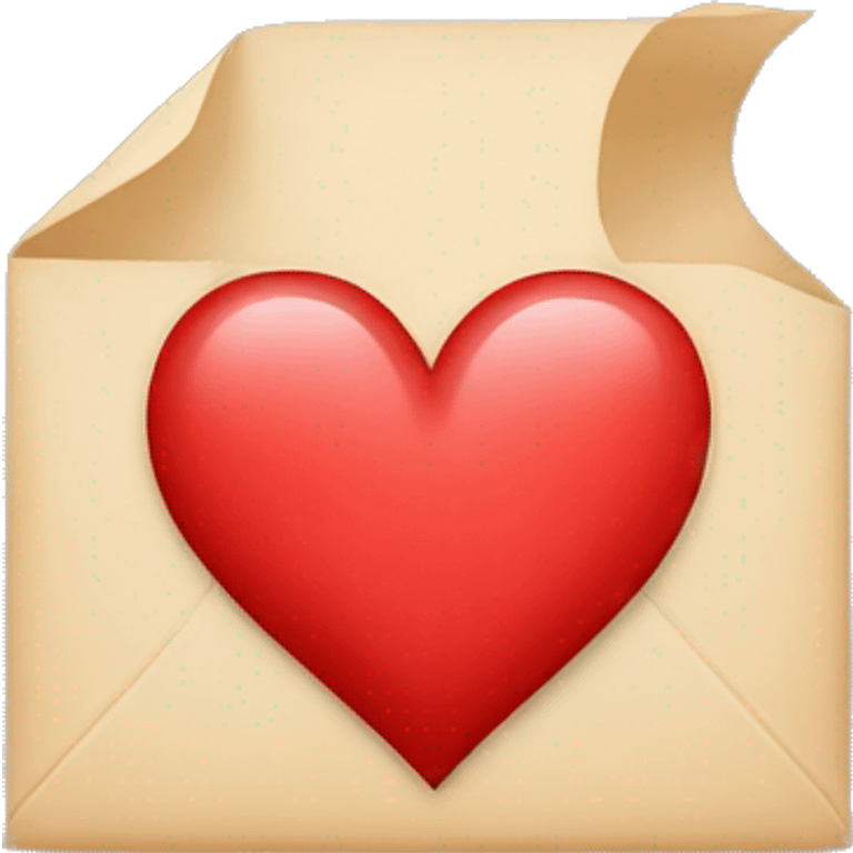 Heart with the letter N in it emoji