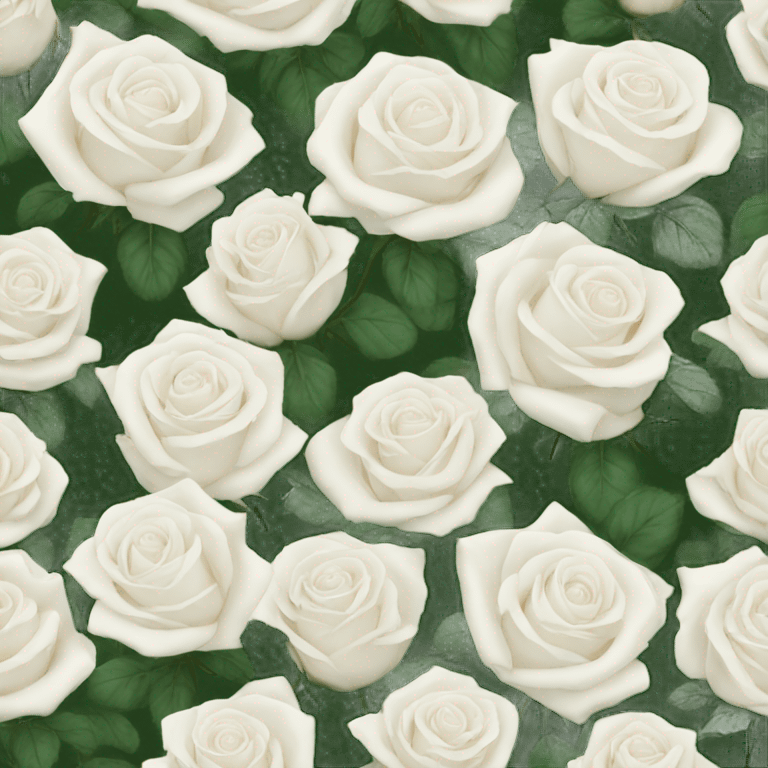 white roses emoji