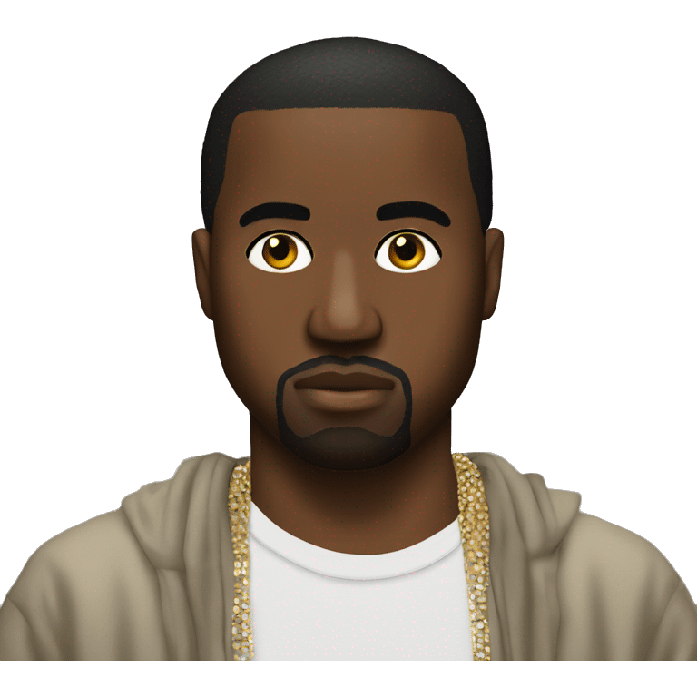 Kanye west with big earrings  emoji