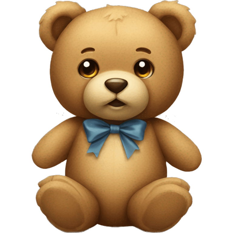 teddy bear with bow emoji