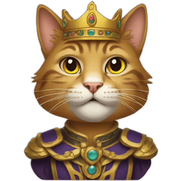 Cat king emoji