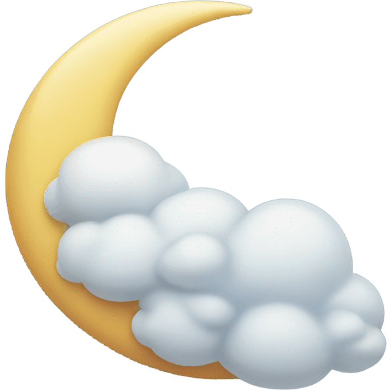 a sleeping moon emoji