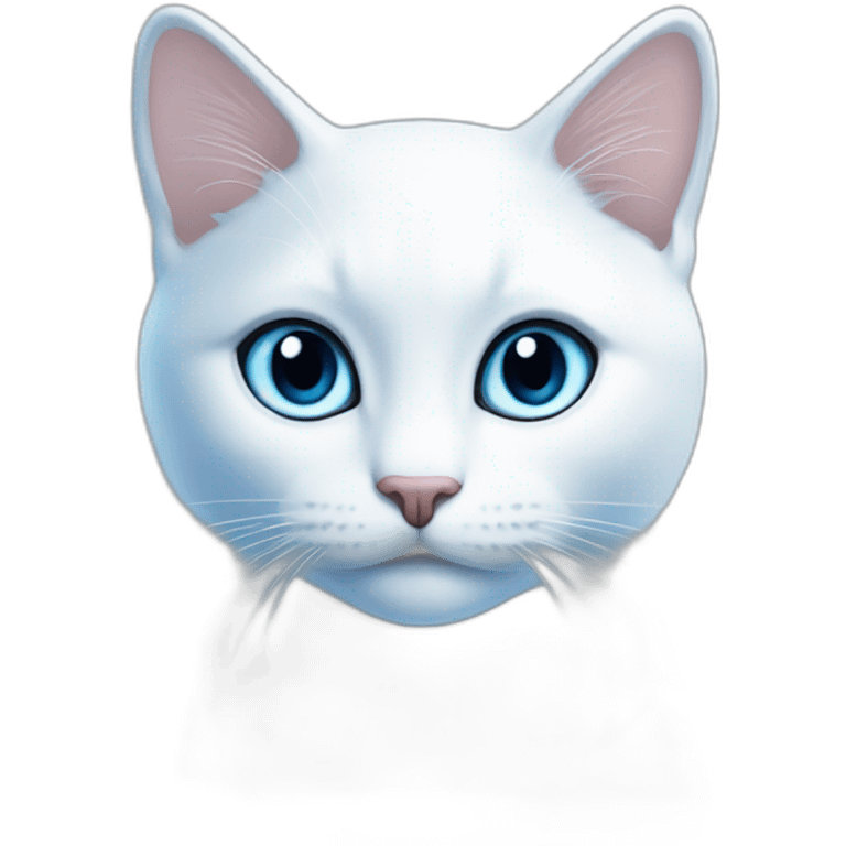 blue love, white love, cat, love, change the small love colour to white emoji