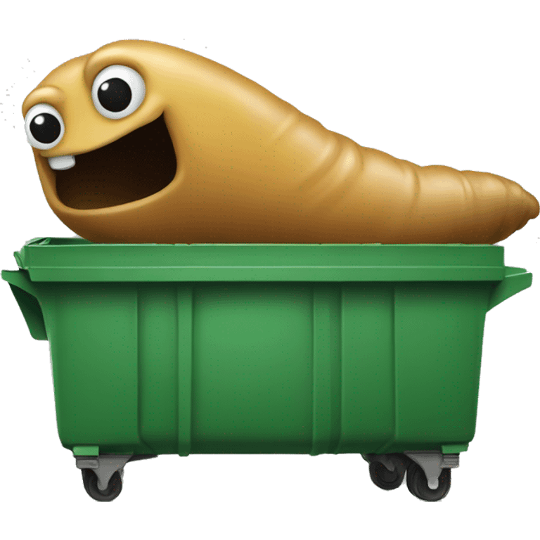 Slug in a dumpster  emoji