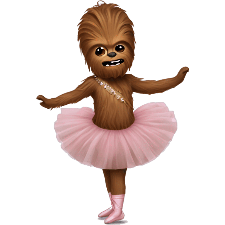 Chewbacca wearing a ballet tutu  emoji