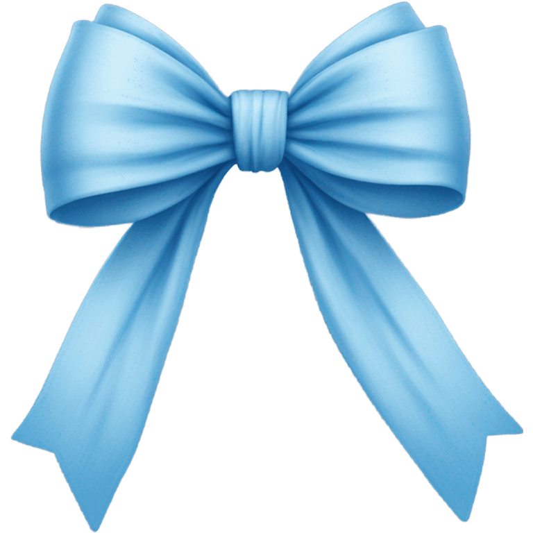 coquette bow blue emoji