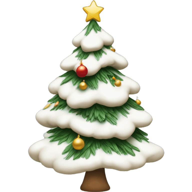 Sapin de Noël blanc à esthétique  emoji