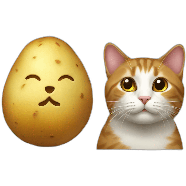 cat and potato  emoji