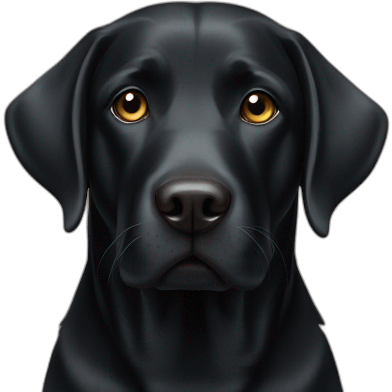 Black labrador emoji