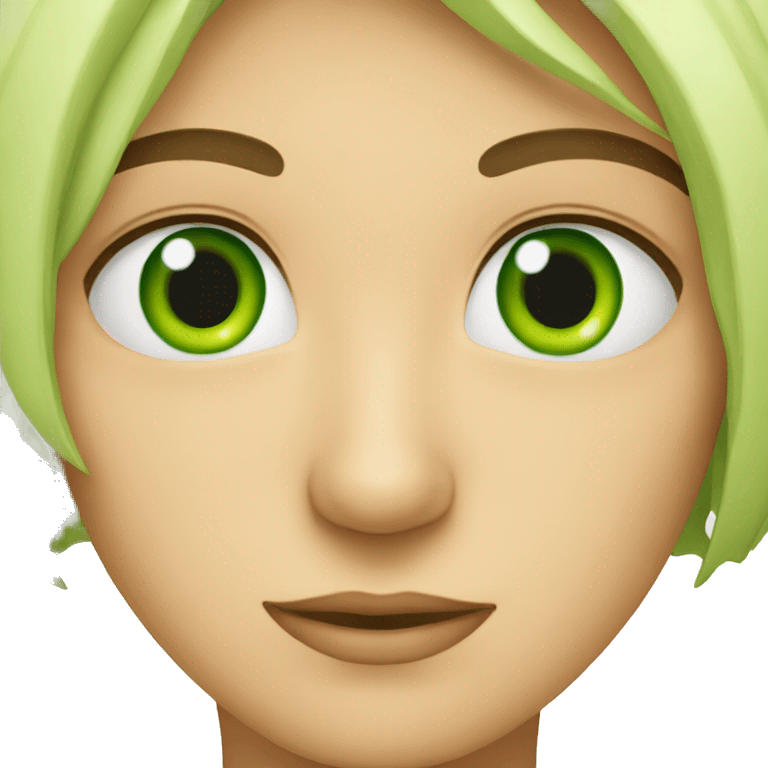 Ojos verdes emoji