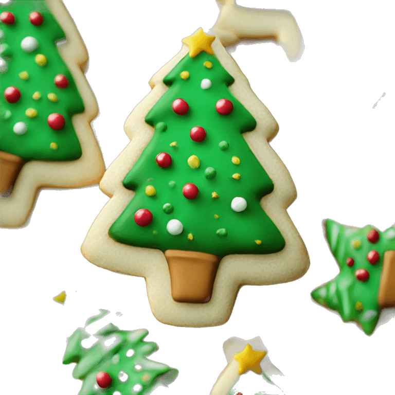 christmas tree sugar cookie emoji