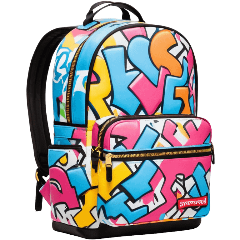 sprayground book bag emoji