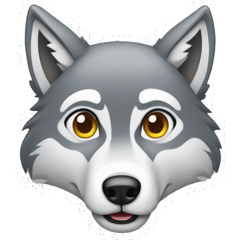 gray wolf confused emoji