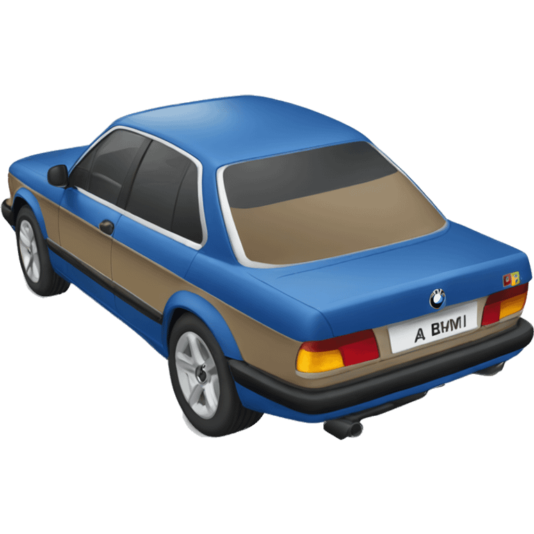 a bmw car with an imperial blue color emoji