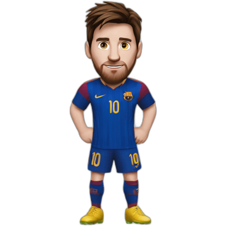 Messi with bull horns emoji