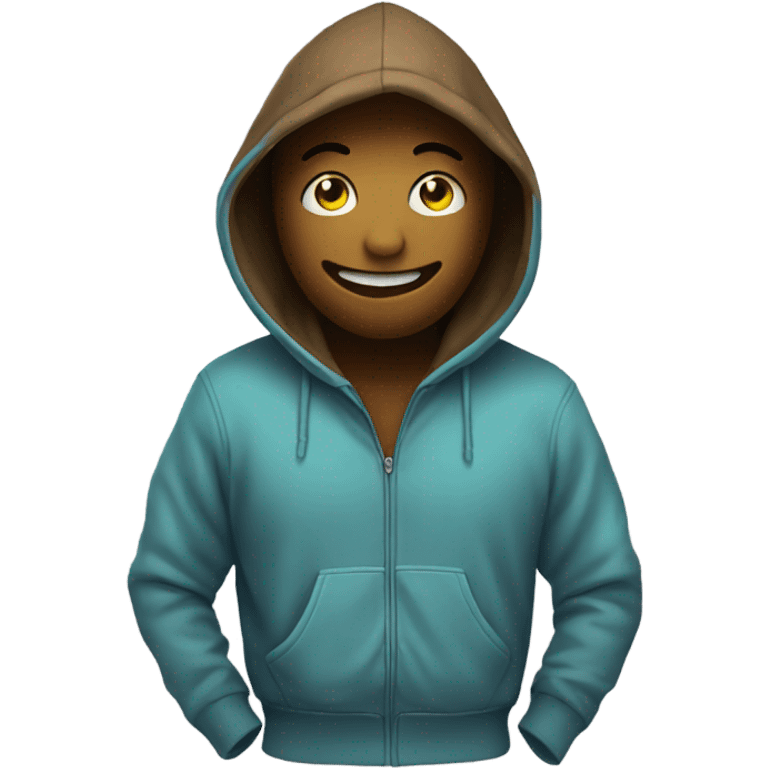 Smiley with hoodie  emoji