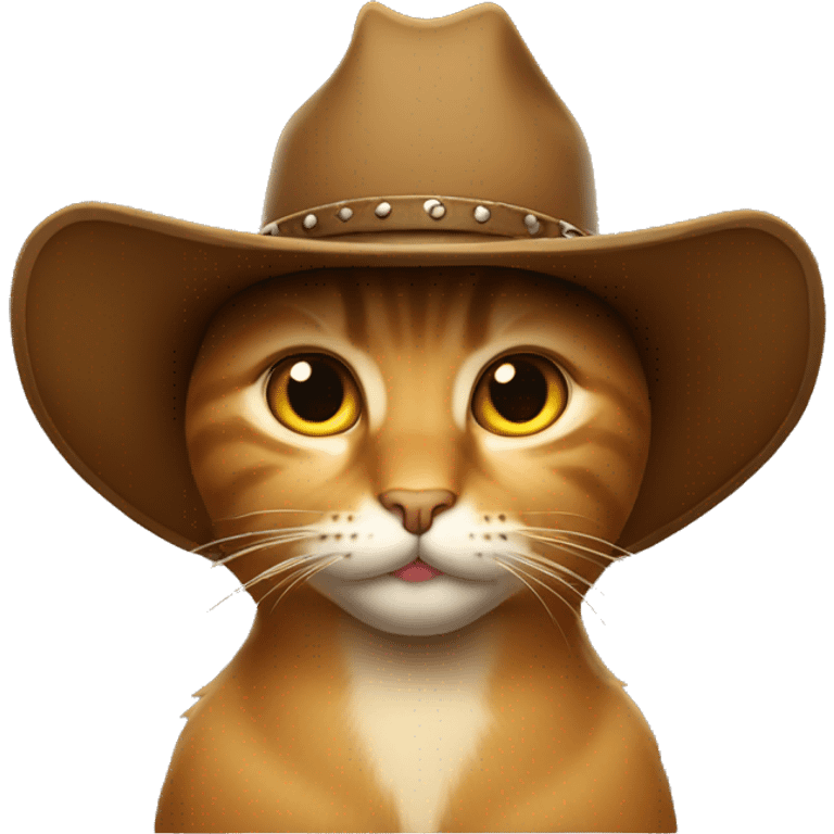 "Cat wit cowboy hat" emoji