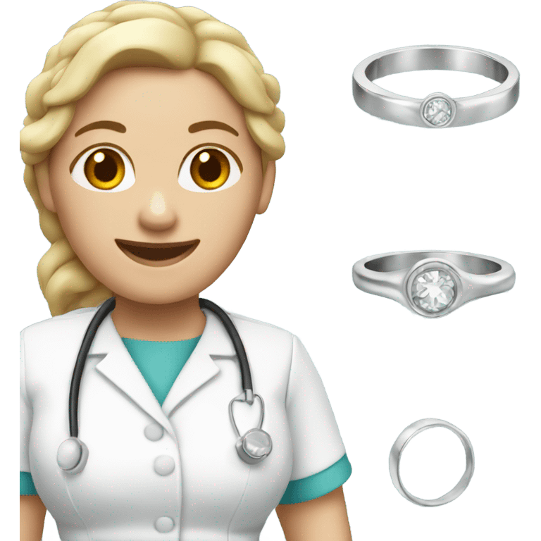 Nurse With Wedding Ring emoji