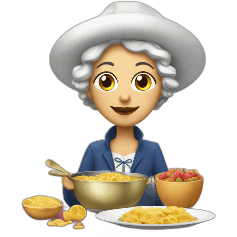 Dame gourmande  emoji