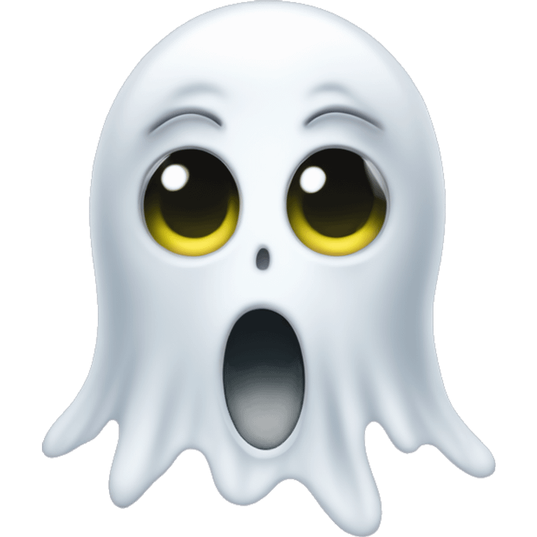 Ghost with googly eyes emoji