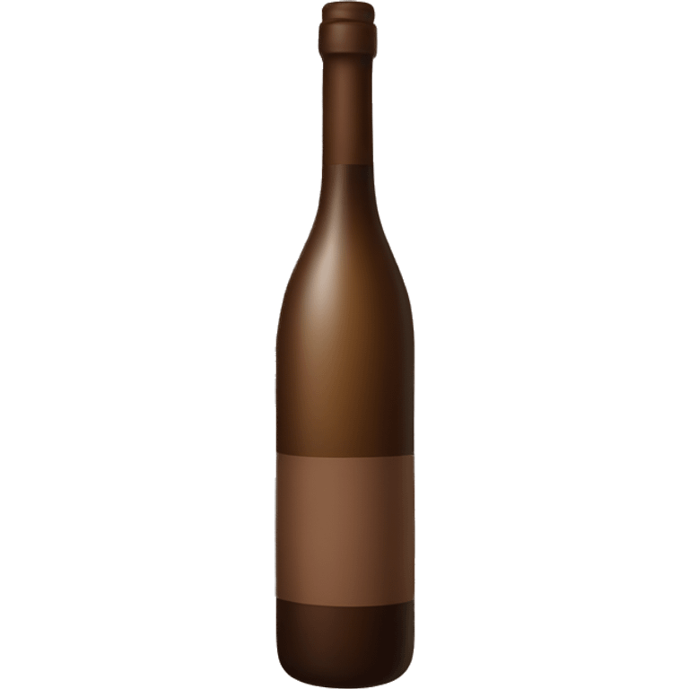 Wine bottle brown emoji