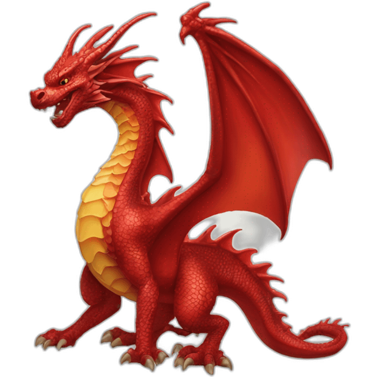 red-dragon-with-four-perls emoji