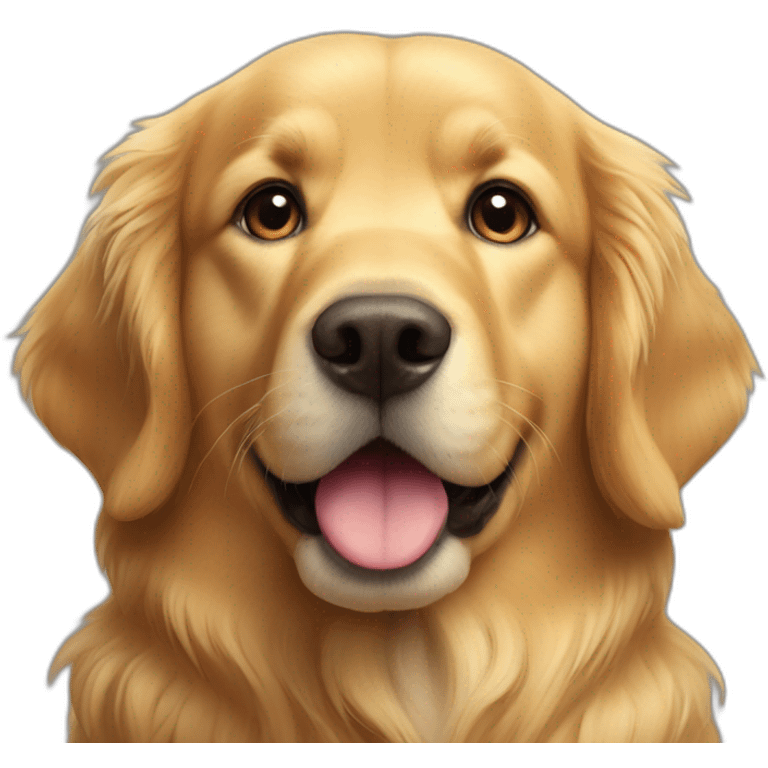 Golden retriever sit emoji