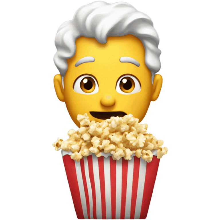 eating popcorn emoji