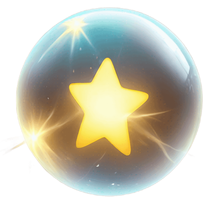 astral projection star inside a ball emoji